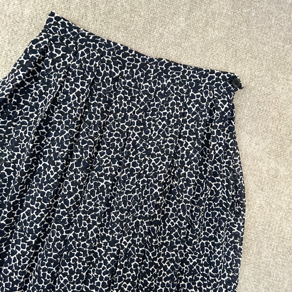 Who‎ What Wear Maxi Skirt Womens 6 Multicolor Giraffe Lined Pleated Minimalist